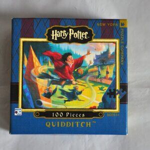 Harry Potter Quidditch 100 Piece Mini Jigsaw Puzzle Cardboard 9" x 7" NY Co.